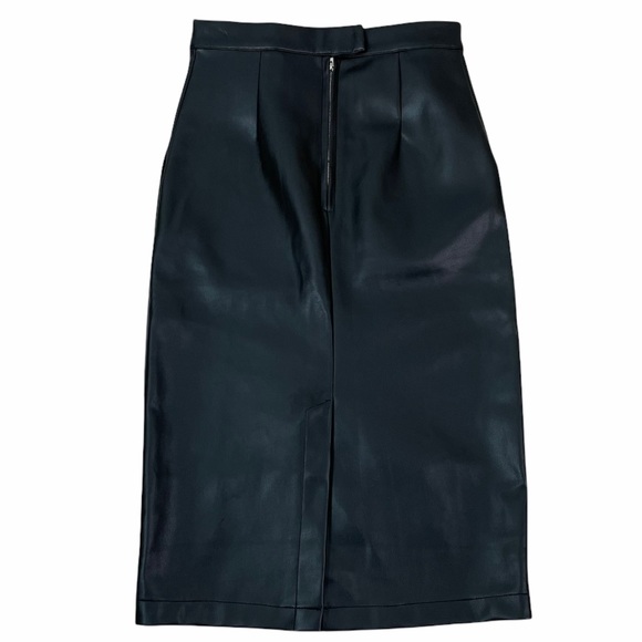 ASOS Ivyrevel PU Midi Pencil Skirt size 4 black - Picture 13 of 16
